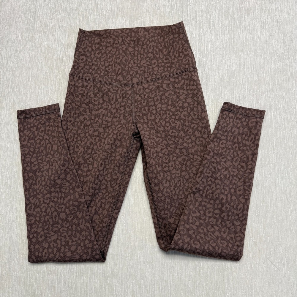 Offline By Aerie Leopard Print 7/8 Leggings Women Small Brown High-Rise Yoga Gym